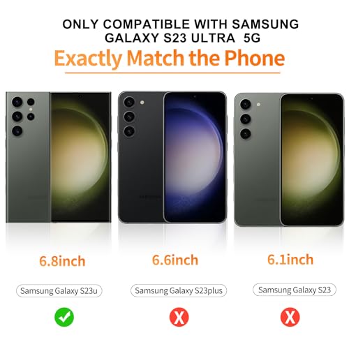 3 Pack Curved Tempered Glass Screen Protector Applicable for Samsung Galaxy S23 Ultra 5G 6.8inch, Support Fingerprint ID Friendly Tempered Glass Screen Protective, HD Clear Scratch Resistant Suitable - color: s23Ultra