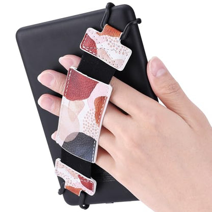 Secure Hand Strap for Kindle and Tablet - High Elasticity Finger Grip Holder Accessories for 6-8 Inches E-Book Tablet. - color: Bohemian Spot