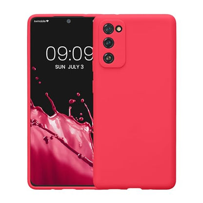 kwmobile Case Compatible with Samsung Galaxy S20 FE Case - Protective Slim TPU Phone Cover - Soft Matte Finish - Neon Pink - color: neon pink, size: Galaxy S20 FE