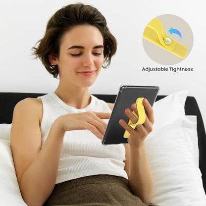 CoBak Hand Strap Holder for Kindle/Tablet - Lightweight TPU - color: Lemon Yellow