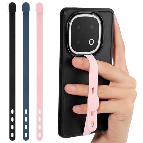 Ymapinc 3Pcs Silicone Phone Strap Grip Holder