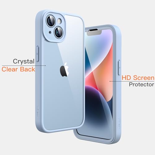 JETech Case for iPhone 14, 360° Protection, Light Blue - color: Light Blue