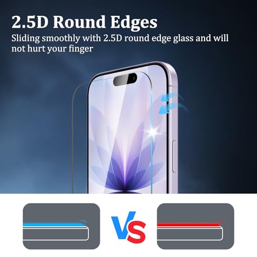 2+1+2 Pack Screen Protector for iPhone 17 - size: 17