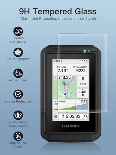 [3 Pack ] Hydrogel Screen Protector for Garmin eTrex Touch TPU [Clear HD] Self-Healing Soft Protective Film