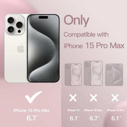 JETech Silicone Case for iPhone 15 Pro Max, Light Pink | Silky Soft Touch, Shockproof Protection, Scratch Resistant, Microfiber Lining - color: Light Pink, size: iPhone 15 Pro Max
