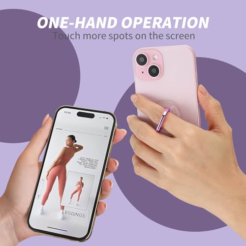 2 Pack Jsoerpay Clear Phone Ring Holder, Lavender - color: Lavender 2