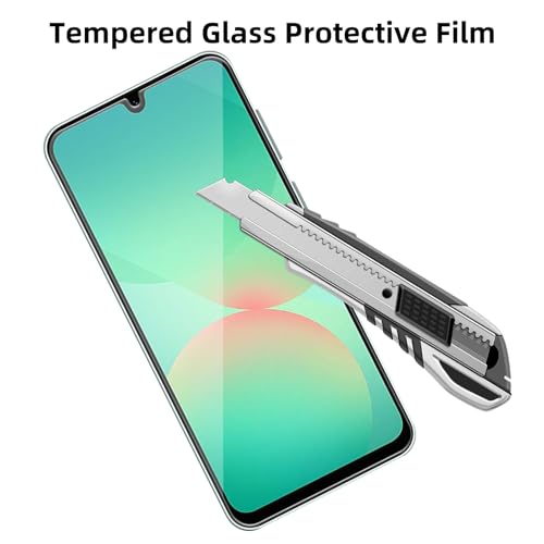 4 Pack Glass Screen Protector Compatible for Samsung Galaxy a26 5G / SM-A266M/DS [9H Hardness]-HD Screen Tempered Glass, Scratch Resistant,Easy Install [Case Friendly] - size: Galaxy A26 5G