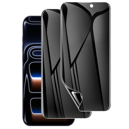 LYWHL 2 Pack for iPhone 17 Pro Privacy Screen Protector [Like Original Touch Sensitivity], Anti-Spy Private iPhone 17 Pro Film [Non-Glass], Case Friendly, Scratch-Resistant, Self-Healing - size: 6.3 inch - iPhone 17 Pro