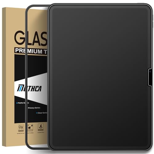 Mothca Matte Glass Screen Protector for iPad Air 11-inch M4 (2026) / M3 (2025) / M2 (2024) with Easy Installation Frame, Anti-Glare & Anti-Fingerprint Tempered Glass, Case Friendly, Smooth as Silk - size: iPad Air M4/M3/M2 11"