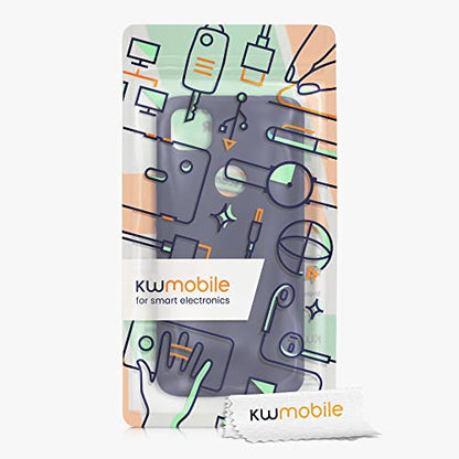 kwmobile Case Compatible with Google Pixel 4a Case - Slim Protective TPU Silicone Phone Cover - Blueberry - color: blueberry