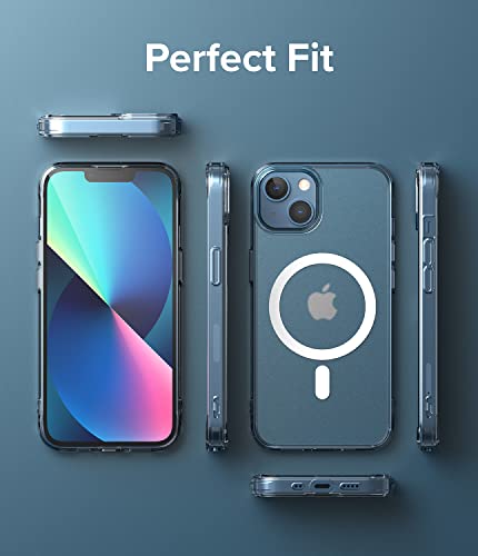 Ringke for iPhone 13 Mini Case [Fusion Magnetic Matte Clear] | Compatible with MagSafe, Oil & Dirt Resistant, Anti-Fingerprint Technology Prevents Oily Smudges, Feels Velvety Soft - size: iPhone 13 Mini