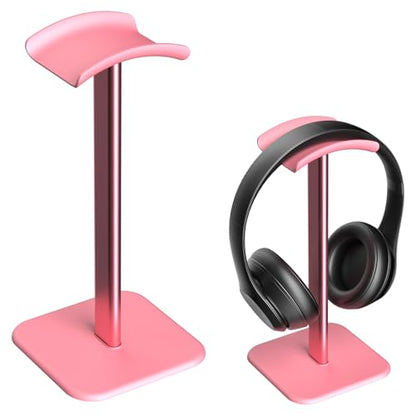 Headphone Stand for Desk - Headset Stand Headphone Holder (Pink) - color: Pink