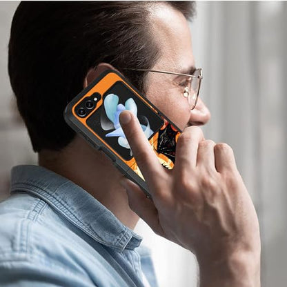 for Samsung Galaxy Z Flip 5 Case, Heavy Duty Dual Layer Hybrid Military Grade Shockproof Drop Folding Protective Cover for Samsung Galaxy Z Flip 5 5G 2023, Evil Dragon - color: Evil Dragon