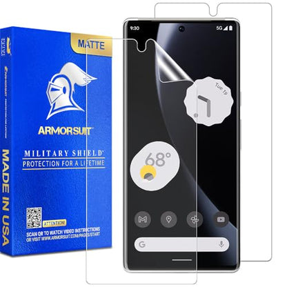 ArmorSuit 2 Pack for Google Pixel 7 Pro Anti-Glare Screen Protector [6.7-Inch] Case Friendly MilitaryShield Matte Film - Made in USA