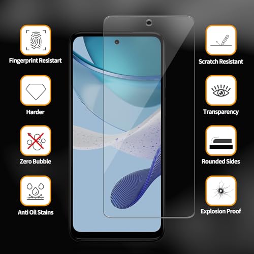 3 Pack for Motorola Moto G 5G (2023) Tempered Glass Screen Protector, Scratch-Proof, Bubble-Free,HD Transparent, 9H Hardness,Bubble Free,Case Friendly - size: Moto G 5G 2023 (3 Pack)