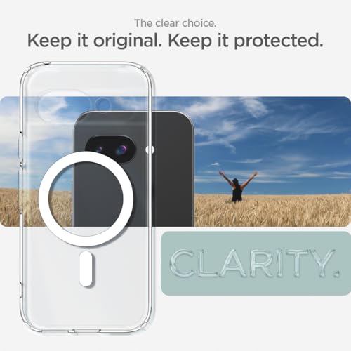 Spigen Ultra Hybrid MagFit for Pixel 9a Case, White - color: Mag Clear, size: Pixel 9a