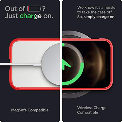 Spigen for iPhone 12 Pro Max Case, Ultra Hybrid [No Magnet Ring][Anti-Yellowing] - Red - color: Red, size: iPhone 12 Pro Max