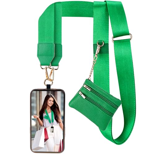 XANGNIER Clip and Go Strap for Phone with Wallet Crossbody,Forest Green - color: Forest Green