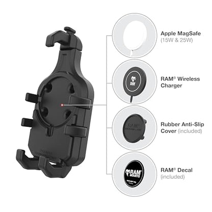 RAM MOUNTS Quick-Grip Pro Motorcycle Phone Holder with Vibration Damper - style: With Vibration Damper
