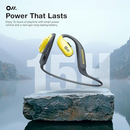 Oladance OWS Sports True Wireless Open-Ear Headphones, IPX8, 15H Playtime - color: Yellow