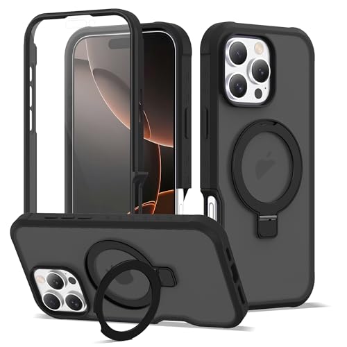 Compatible with iPhone 16 Pro Max Case with Stand 6.9",Black - color: Black, size: Iphone 16 Pro Max
