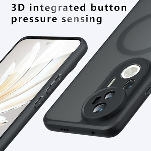 Compatible with Realme GT7 Pro Case Cover,Compatible with MagSafe,Compatible with Realme GT 7 Pro RMX5011 Built-in Magnetic Anti-Shock Cell Phone Case Black - size: Compatible with Realme GT7 Pro