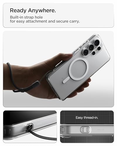 Spigen for Galaxy S26 Ultra Case, Ultra Hybrid MagFit [Anti-Yellowing] [Compatible with MagSafe] [Fast Wireless Charging] - Clear White - color: Clear White, size: Galaxy S26 Ultra