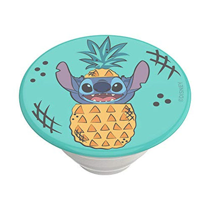 PopSockets Phone Grip with Expanding Kickstand, Adhesive Grip, Disney, Cute PopSockets - Stitch Pineapple - color: Pineapple, style: Adhesive