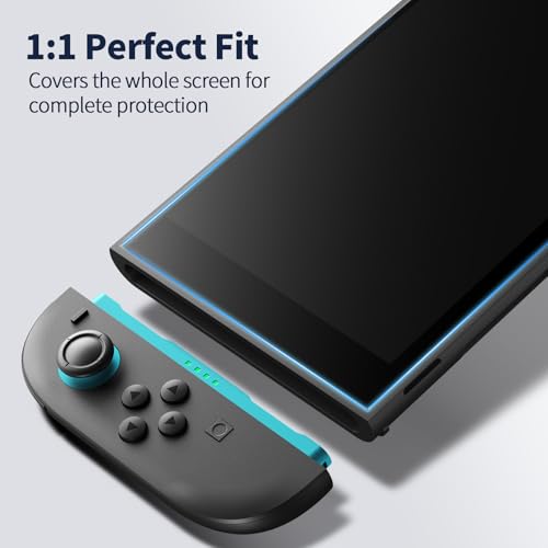 Ambison 2 Pack Screen Protector Designed for Nintendo Switch 2 (2025) 7.9 inch, [Auto-Alignment Kit & HD Clear], Touch Sensitive, 9H Hardness Tempered Glass, Scratch and Crack Resistant, Bubble Free - size: Switch 2 (2025)*2Pcs with Alignment Kit