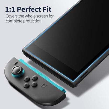 Ambison 2 Pack Screen Protector Designed for Nintendo Switch 2 (2025) 7.9 inch, [Auto-Alignment Kit & HD Clear], Touch Sensitive, 9H Hardness Tempered Glass, Scratch and Crack Resistant, Bubble Free - size: Switch 2 (2025)*2Pcs with Alignment Kit