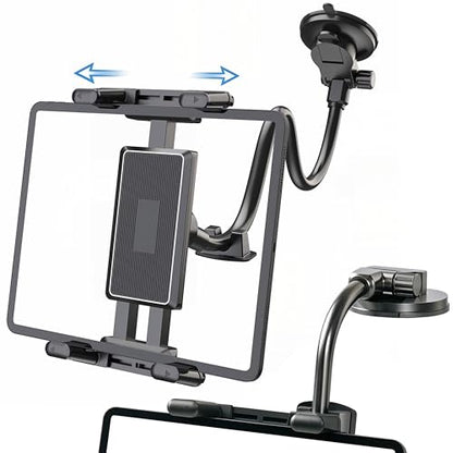 Tablet Holder Mount for Car Truck Dashboard Windshield, Black