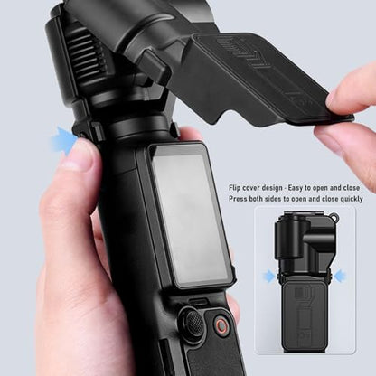 Camera Lens Screen Protector for Smartphone, Scratchproof Protective Cover, Anti Shock Sponge and Lanyard Attachment, Black - color: Black