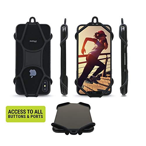 Rugged Phone Lanyard with Coiled Strap and Carabiner – Anti-Theft Cell Phone Tether for Hiking, Travel, Outdoor Use – Universal Phone Strap with Tether Tab, No Adhesive Needed