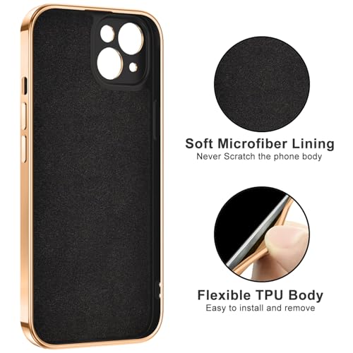 Dinick Black for iPhone 14 Case with Ring Holder Kickstand - color: Black, size: 6.1'' iPhone 14