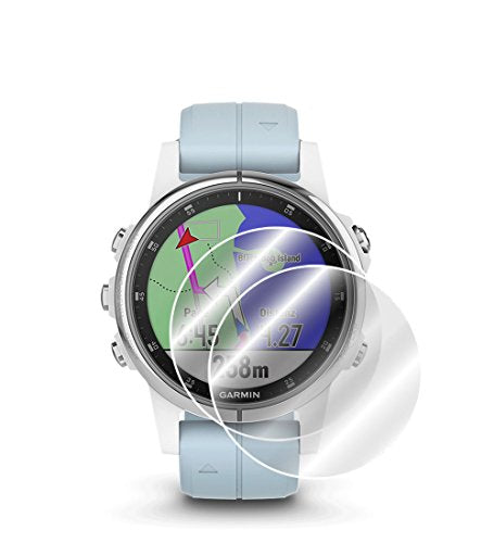 IPG For GARMIN FENIX 5S PLUS (42MM) Screen Protector (2 Units) Smartwatch Screen Protector Invisible Ultra HD Clear Film Anti Scratch Skin Guard - Smooth/Self-Healing/Bubble -Free