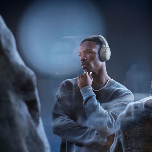 Bose QuietComfort Headphones - Wireless Bluetooth Headphones, Active Over Ear Noise Cancelling and Mic, USB-C Charging, Deep Bass, Up to 24 Hours of Playtime, Moonlight Grey - Limited Edition Color - color: Moonlight Grey