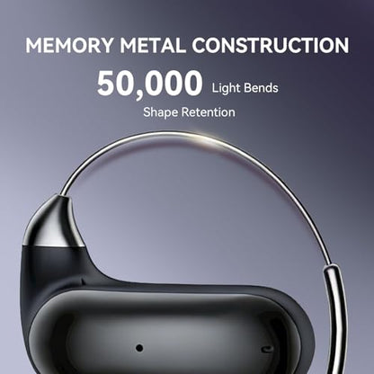 Xmenha Open Over Ear Earbuds Wireless Bluetooth Open Ear Headphones - color: Black