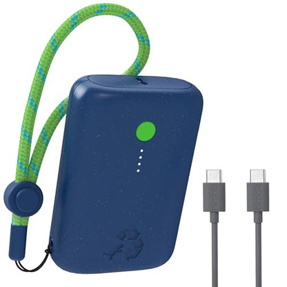 Nimble Champ Portable Charger, 10000mAh Power Bank, 20W Dual USB-C Charging - color: Nebula Blue