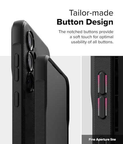Ringke Onyx [Compatible with MagSafe] Compatible with Samsung Galaxy S24 FE Case, Anti-Fingerprint Technology Prevents Oily Smudges Enhanced Grip Precise Cutouts for Camera - Magnetic Camo Black - color: Magnetic Camo Black, size: Galaxy S24 FE