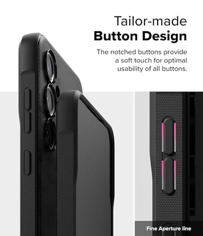 Ringke Onyx [Compatible with MagSafe] Compatible with Samsung Galaxy S24 FE Case, Anti-Fingerprint Technology Prevents Oily Smudges Enhanced Grip Precise Cutouts for Camera - Magnetic Camo Black - color: Magnetic Camo Black, size: Galaxy S24 FE