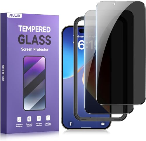 ruwa Privacy Screen Protector for iPhone 14Pro [6.1 Inch][2-Pack] - size: for iPhone 14 Pro-6.1 inch