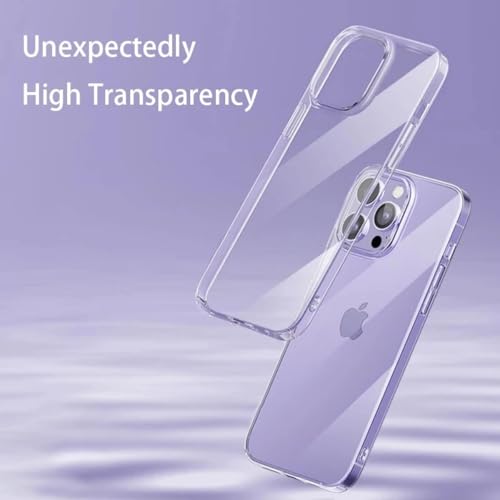Clear Case for iPhone 16e/16/15/14/13/12/11 Pro Max Mini Plus Transparent Phone Case Thin Slim Crystal Clear Soft TPU Not Yellowing Shockproof Back Cover (for iPhone 16 Pro Max) - size: iPhone 16 Pro Max