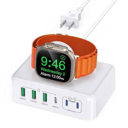 Charging Station for Apple Devices, 170W Max Charging Block for Apple Watch