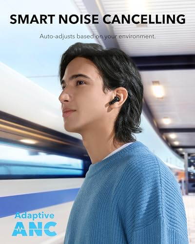 Soundcore P40i by Anker Noise Cancelling Earbuds with Adaptive ANC - color: Midnight Black
