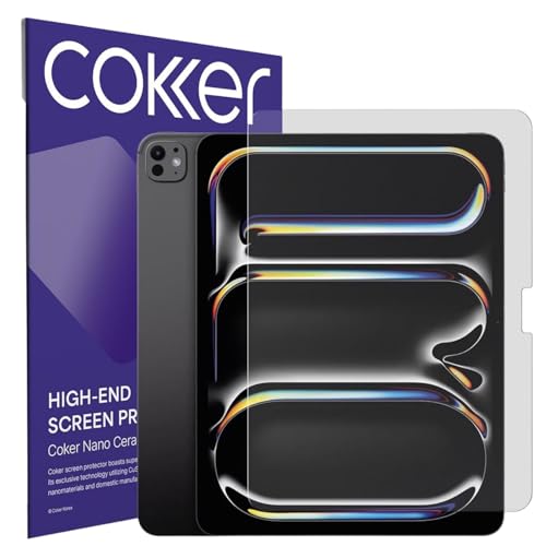 COKER 2 Pack Paperfeel Screen Protector for iPad Pro 13 inch 7th Gen. Matte Anti-Glare Anti-Scratch, Anti-Fingerprint, Anti-Shatter, Touch Sensitive, Smooth as Silk, Blue Light Block, Write Like on Paper, Easy Install - size: iPad Pro 13 inch 7th Gen