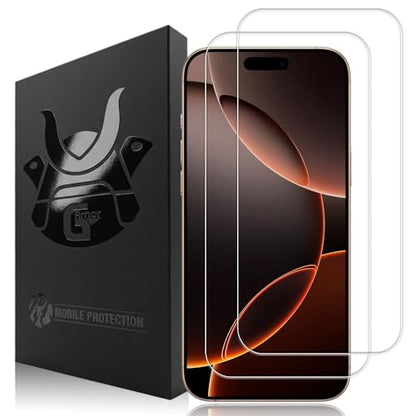 2 Pack Glass Screen Protector for iPhone 16 Pro Max - size: iPhone 16 Pro Max