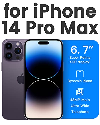 Mkeke for iPhone 14 Pro Max Case Clear, [Not-Yellowing][Military-Grade Drop Protection] Shockproof Protective Phone Cases 2022 - size: for iPhone 14 Pro Max Case 6.7"