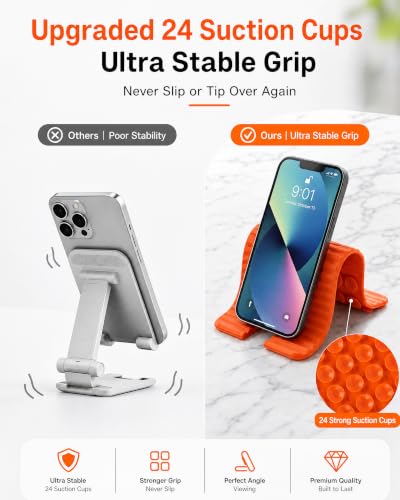 Airplane Phone Holder, Flexible Silicone Cell Phone Stand