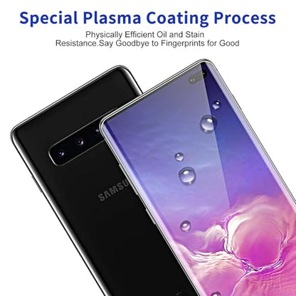 2 Pack Screen Protector for Samsung Galaxy S10 Plus, Support Fingerprint Unlock, Anti-Scratch, 3D Curved Easy Installation Case-Friendly HD Tempered Glass for Samsung Galaxy S10 Plus - size: Samsung Galaxy S10 Plus