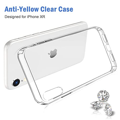 JJGoo Compatible with iPhone XR Case Clear Soft Transparent Shockproof Protective Slim Thin Bumper Phone Cover for XR - 6.1 inch - color: Clear